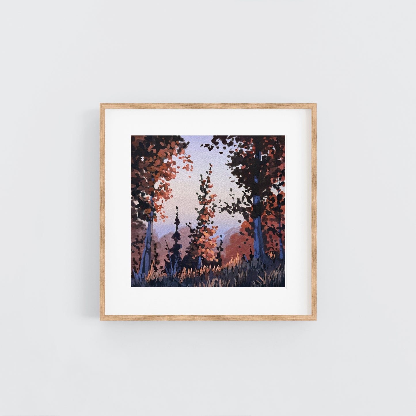'Among the Top' Original Gouache Painting