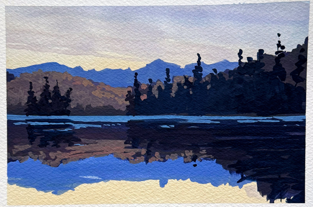 'Arrival of Autumn' Original Gouache Painting