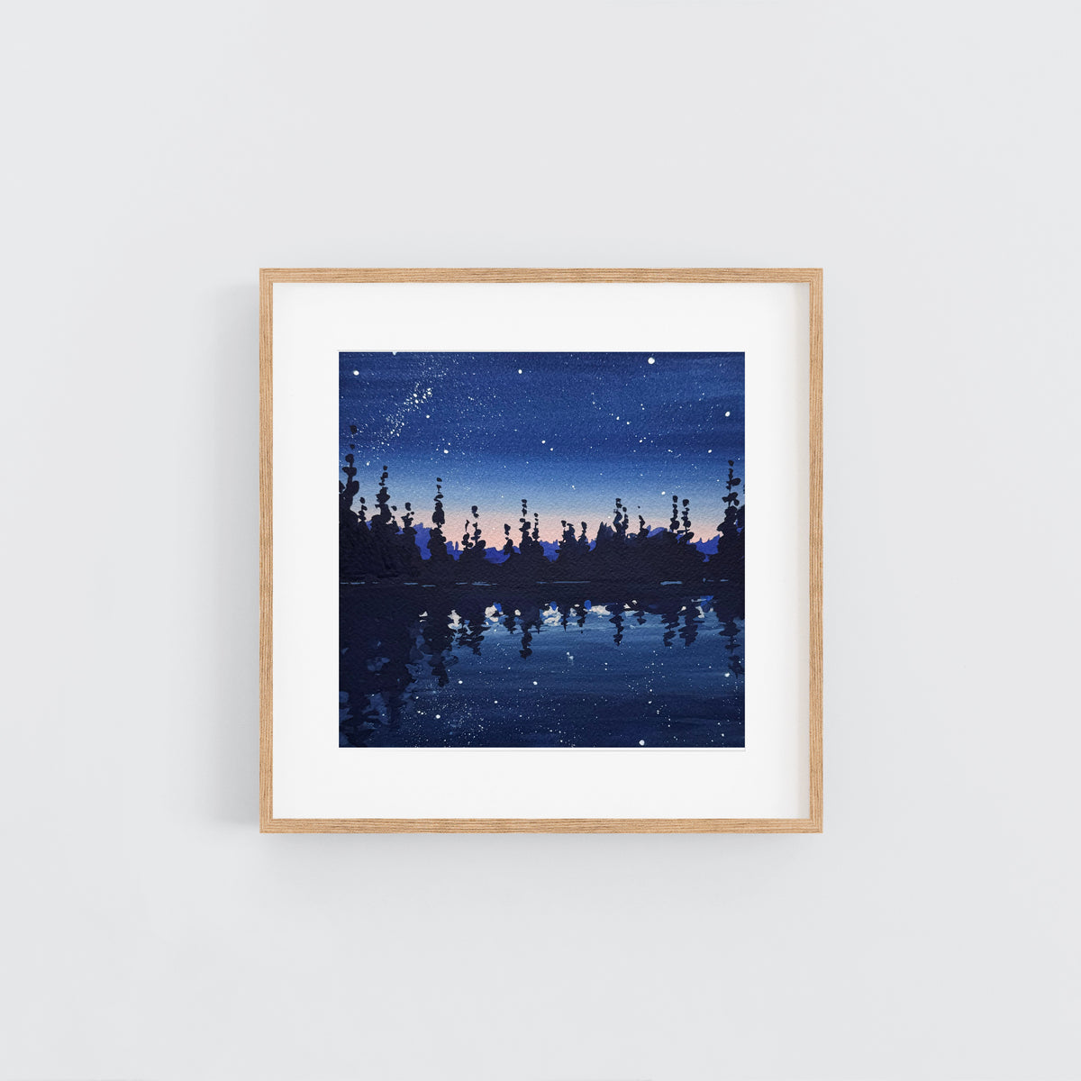 'Beyond Blue' Original Gouache Painting