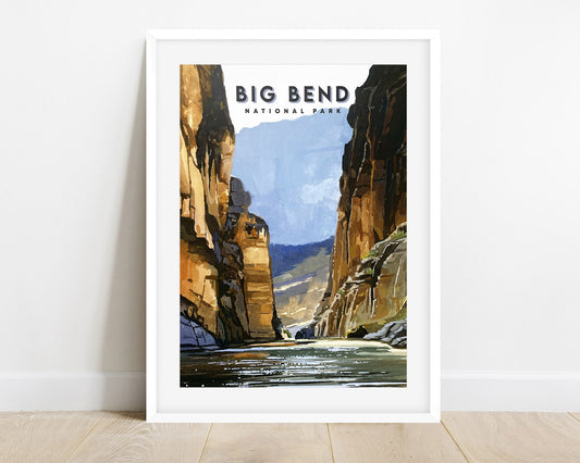 'Big Bend' National Park Travel Poster