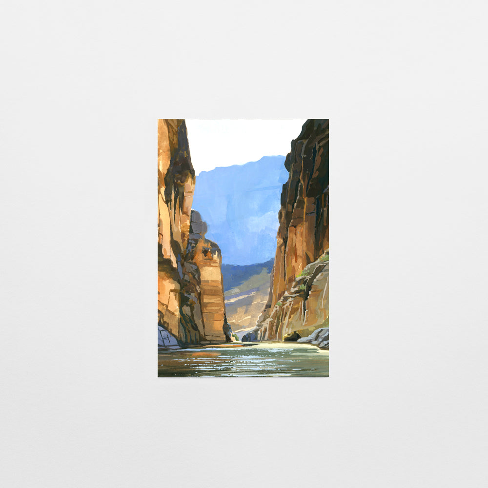 'Big Bend' National Park Art Postcard