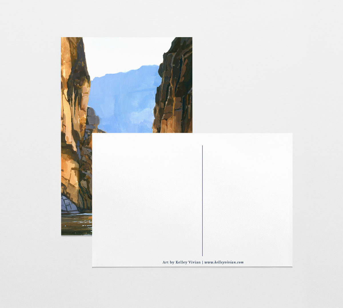 'Big Bend' National Park Art Postcard