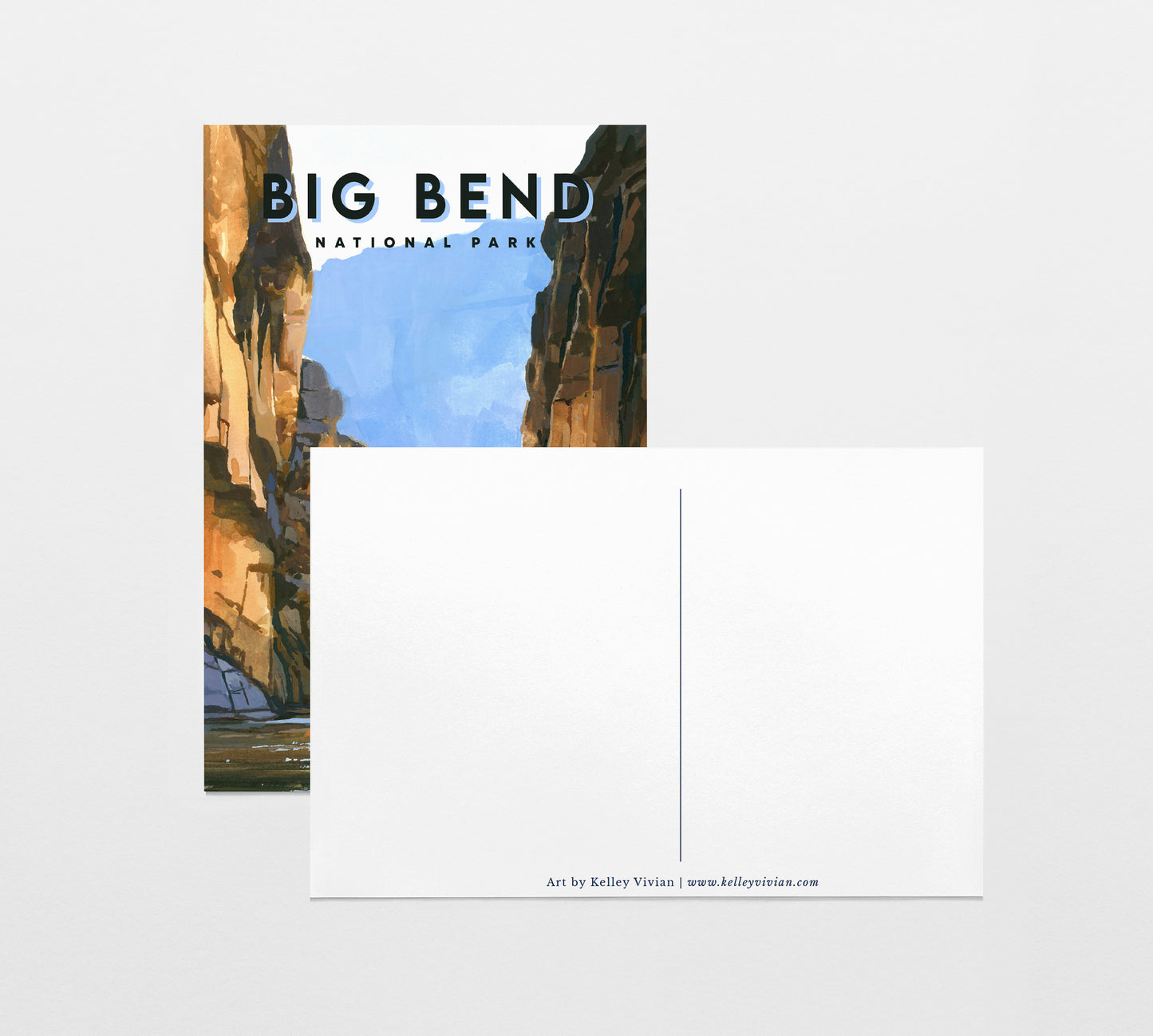 'Big Bend' National Park Travel Poster Postcard