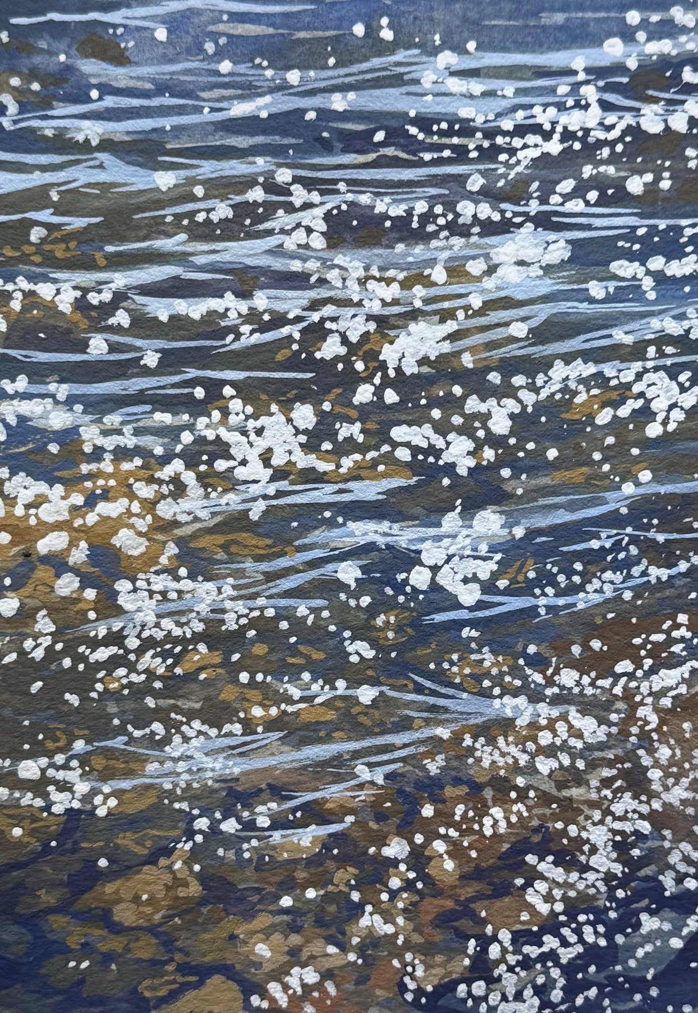 'Champlain Sparkles' Original Gouache Painting