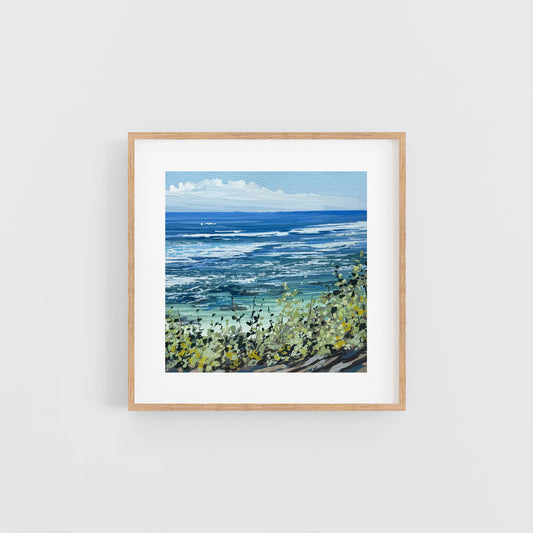 'Coastal Approach' Original Gouache Painting