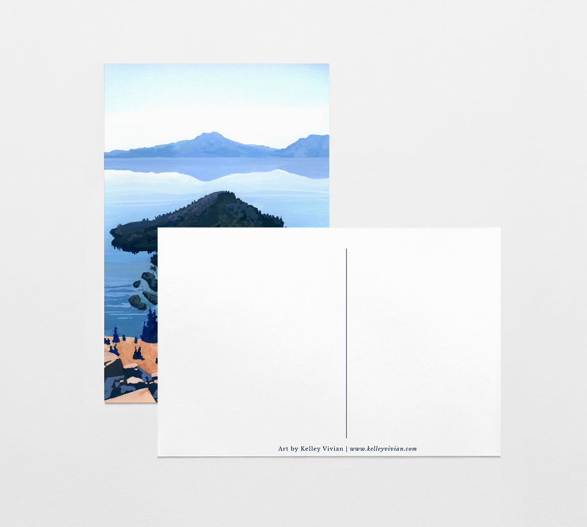 'Crater Lake' National Park Art Postcard