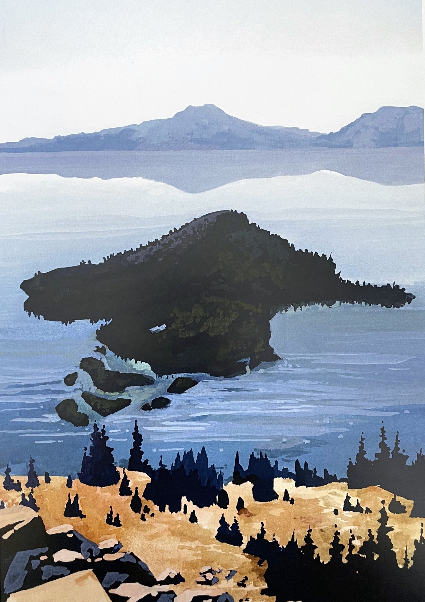 'Crater Lake' National Park Art Print