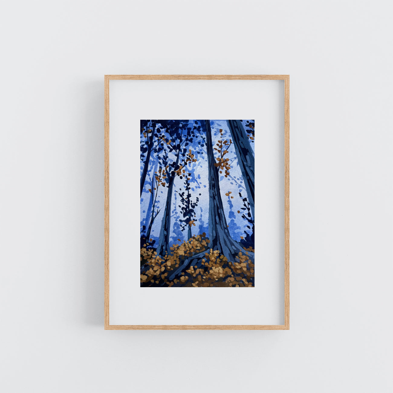 'Dark Woods' Original Gouache Painting