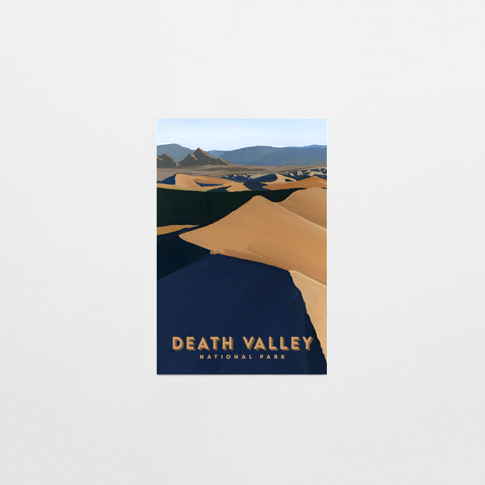 'Death Valley' National Park Travel Poster Postcard