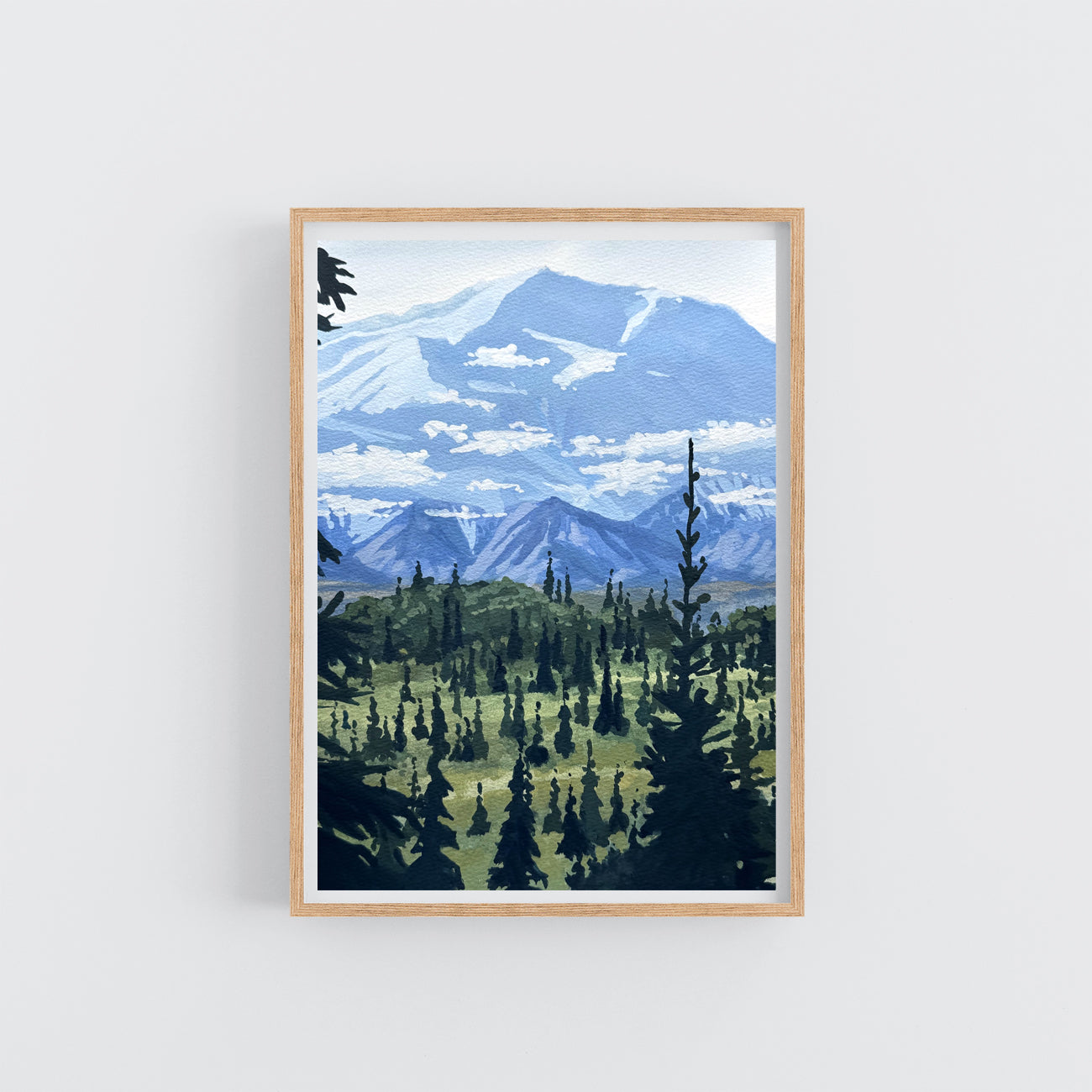 'Denali' National Park Original Gouache Painting