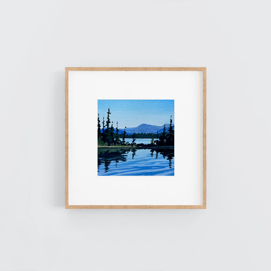 'East Lake' Original Gouache Painting