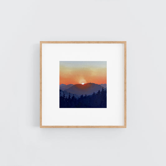 'Final Blaze' Original Gouache Painting