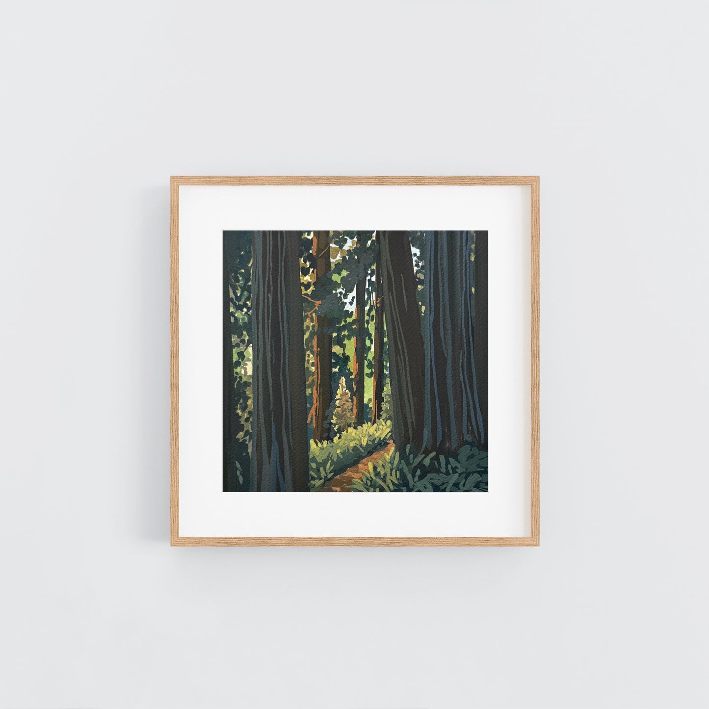 'Following Through' Original Gouache Painting