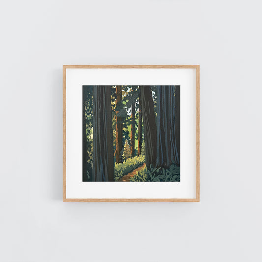 'Following Through' Original Gouache Painting