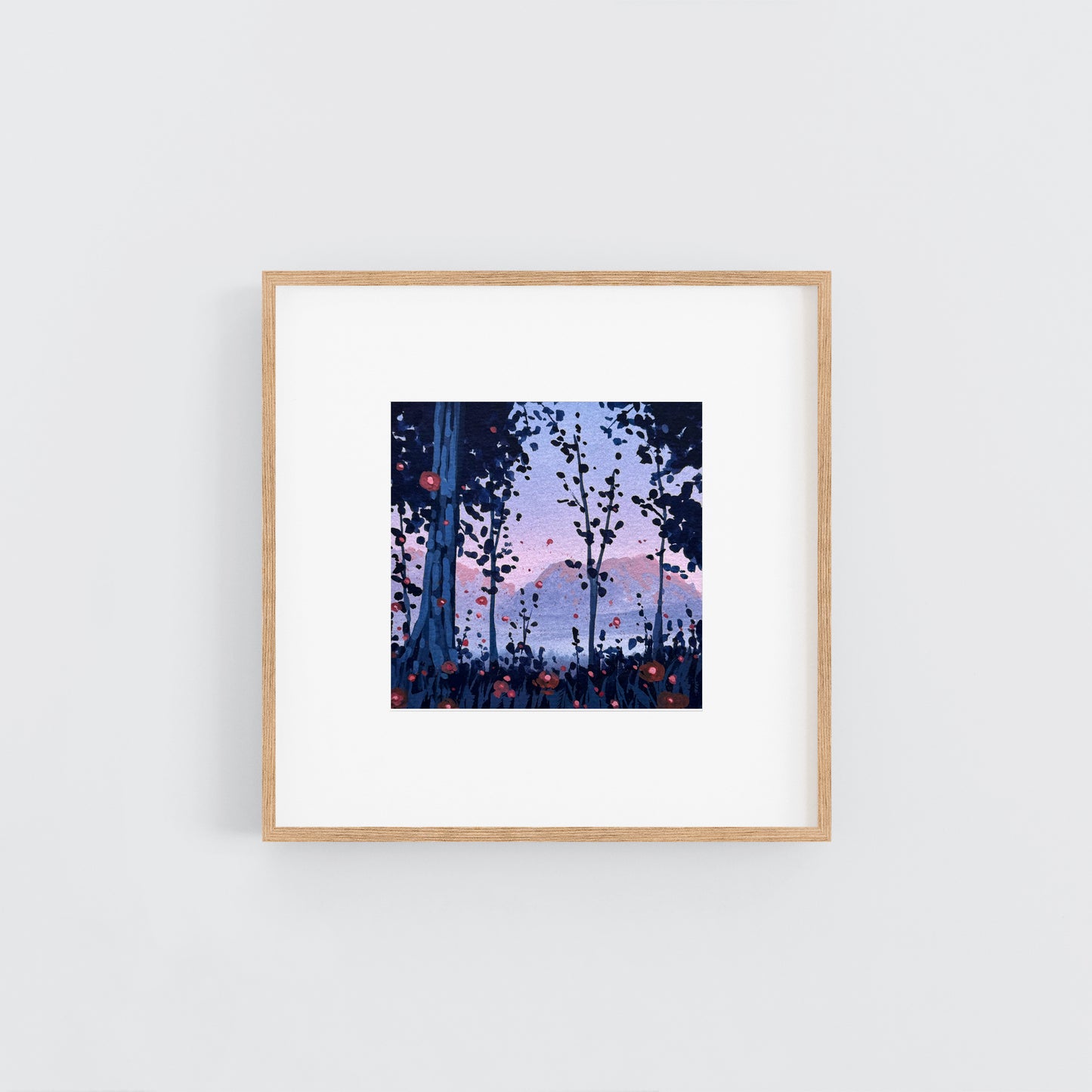'Forest Whimsy iii' Original Gouache Painting