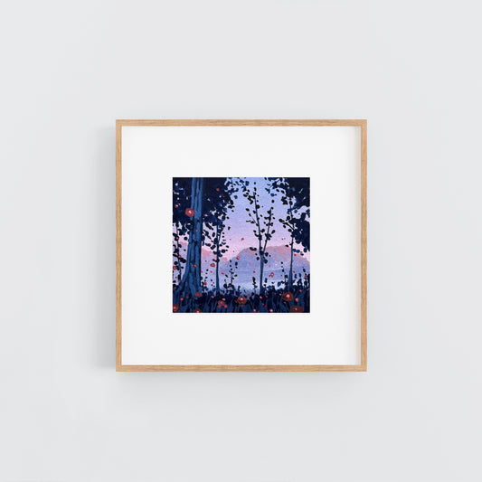 'Forest Whimsy iii' Original Gouache Painting
