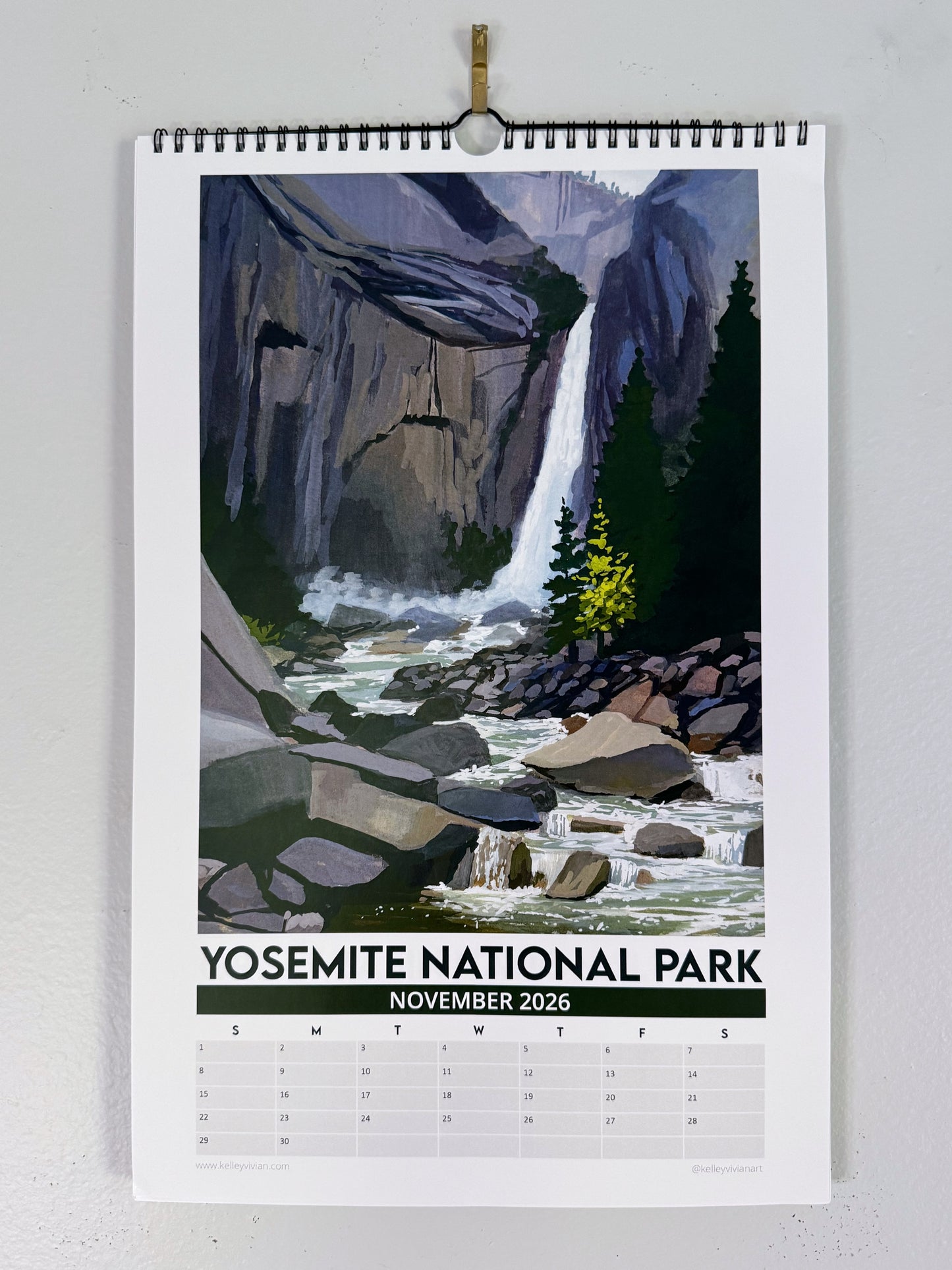 2026 National Parks Wall Calendar