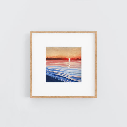 'Gleaming Waters' Original Gouache Painting