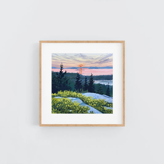 'Gorham Sunrise' Original Gouache Painting