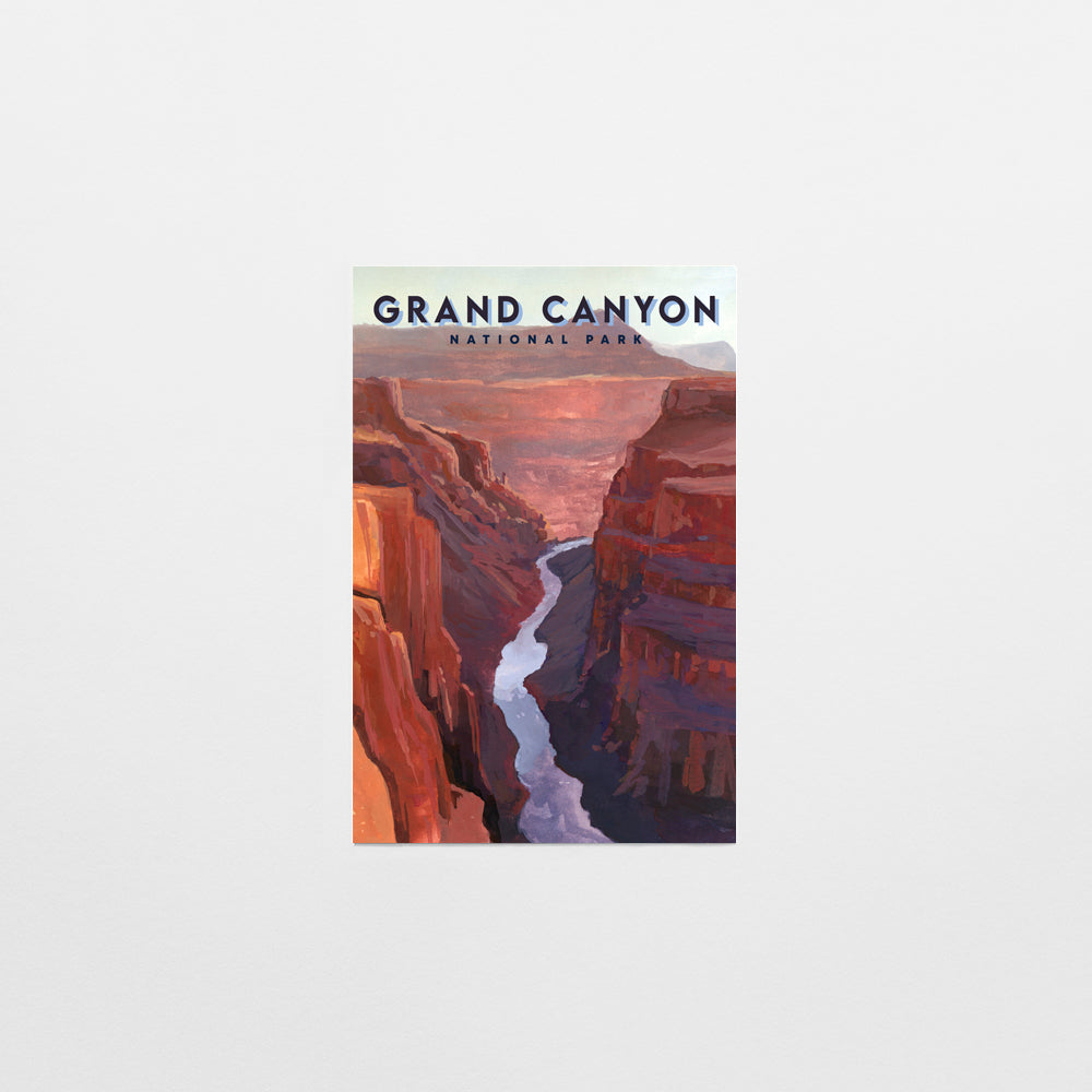 'Grand Canyon' National Park Travel Poster Postcard