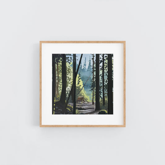 'Hidden Oasis' Original Gouache Painting
