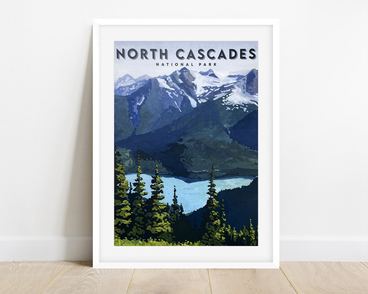 'North Cascades' National Park Travel Poster