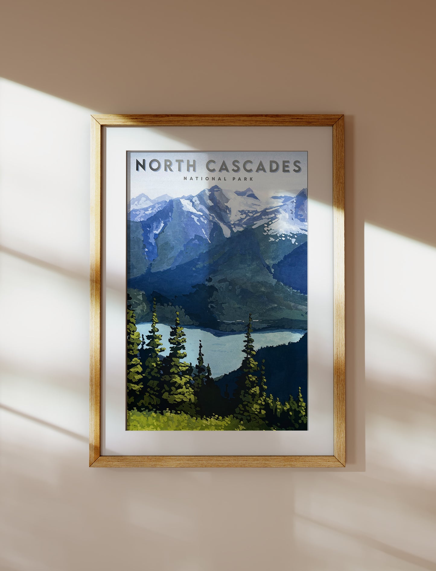 'North Cascades' National Park Travel Poster