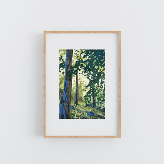 'Off the Path' Original Gouache Painting
