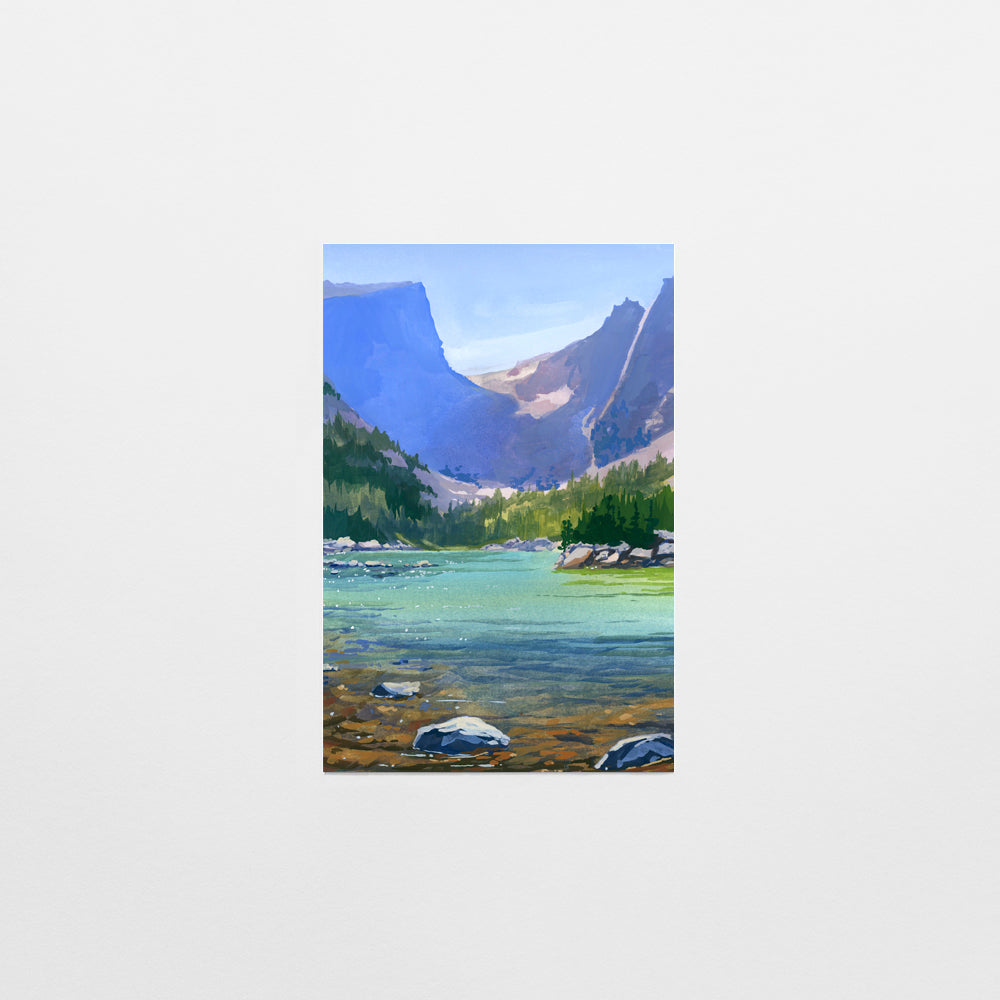 'Rocky Mountains' National Park Art Postcard