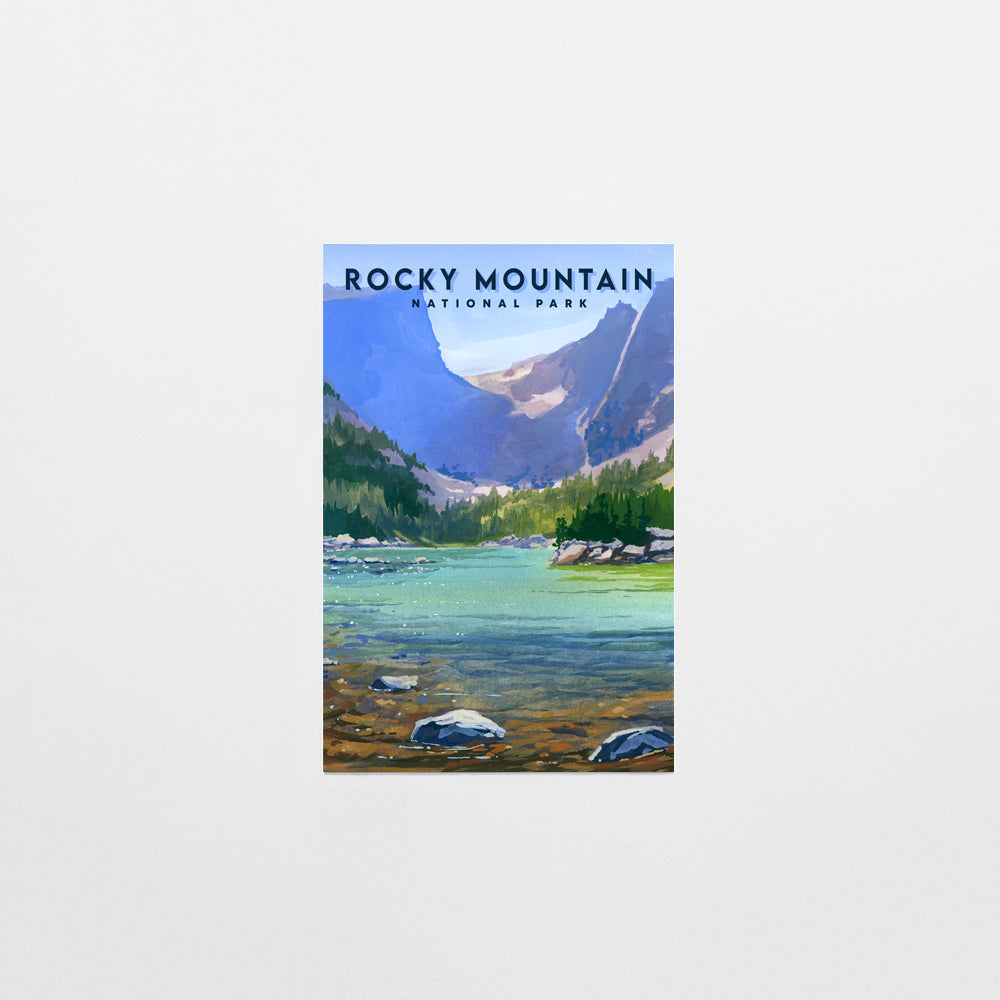 'Rocky Mountains' National Park Travel Poster Postcard