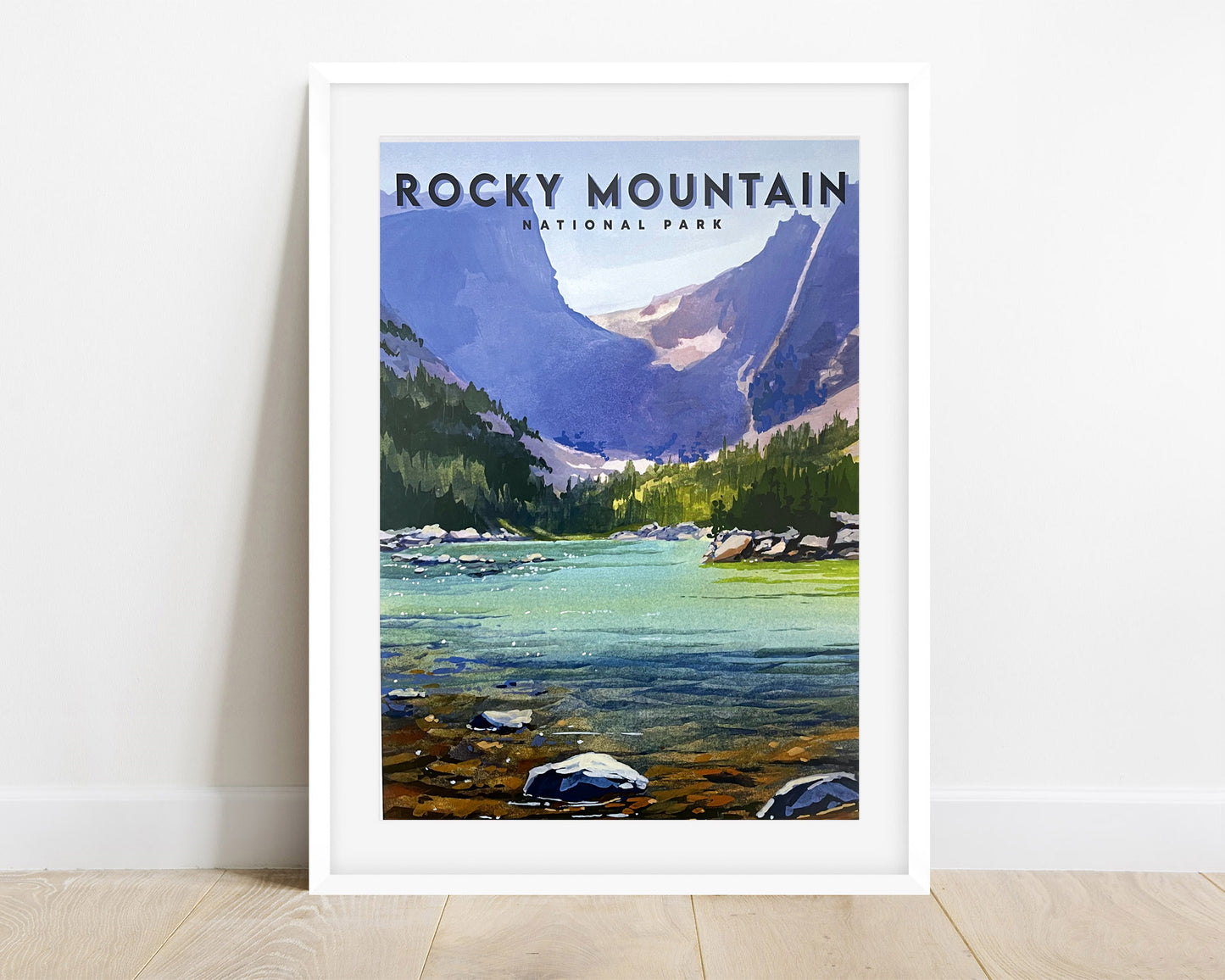 'Rocky Mountain' National Park Travel Poster