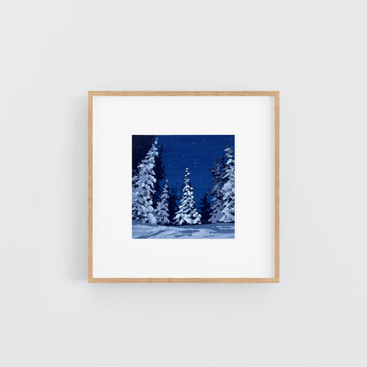 'Snowed In' Original Gouache Painting