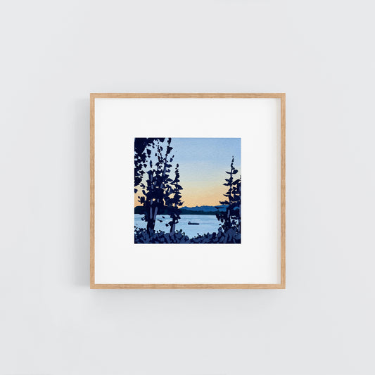 'Swimming Season' Original Gouache Painting