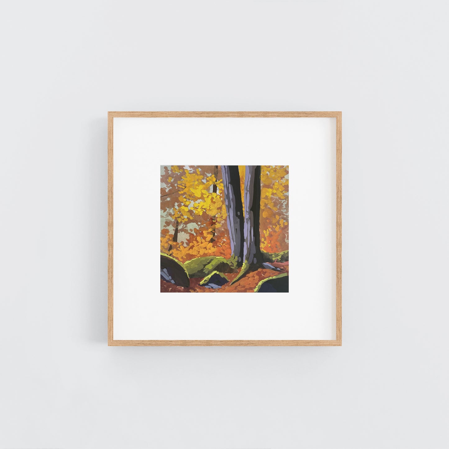 'Trail Foliage' Original Gouache Painting
