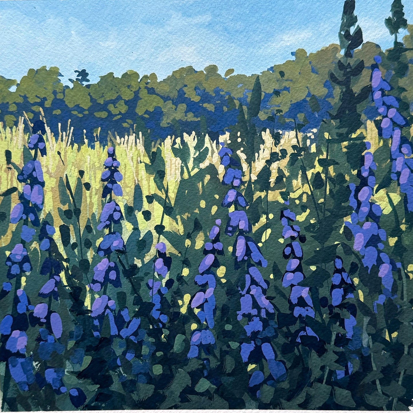 'Upstate Wildflowers' Original Gouache Painting