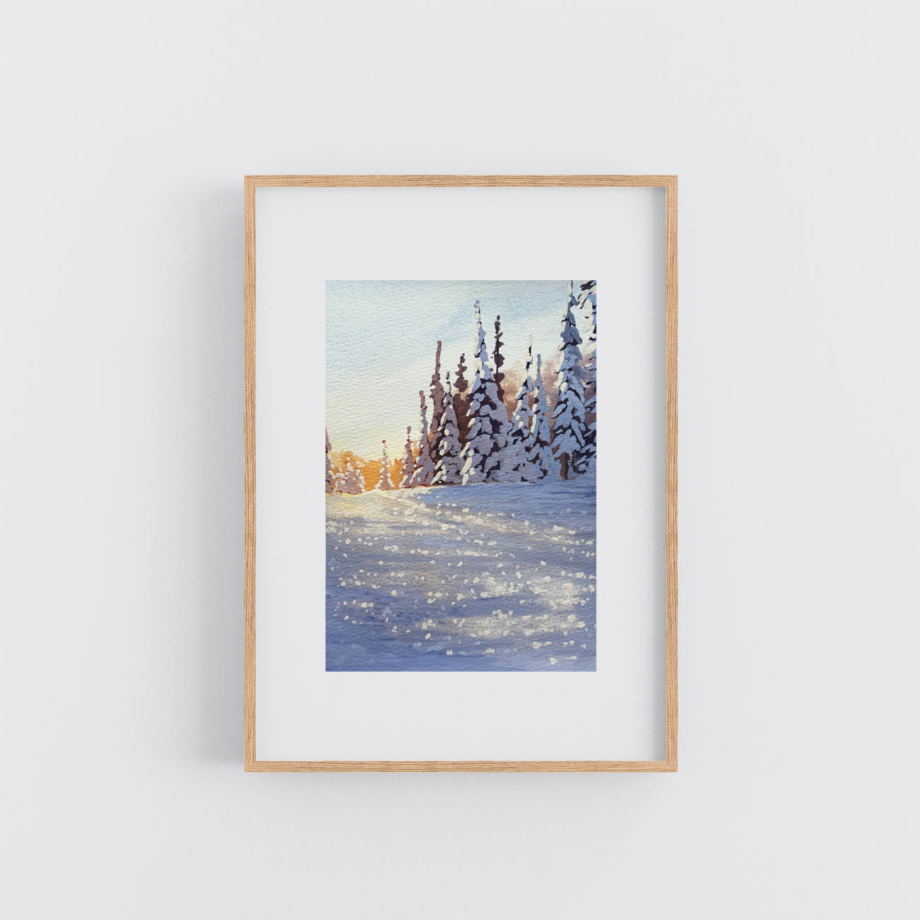 'Whispers of Winter' Original Gouache Painting