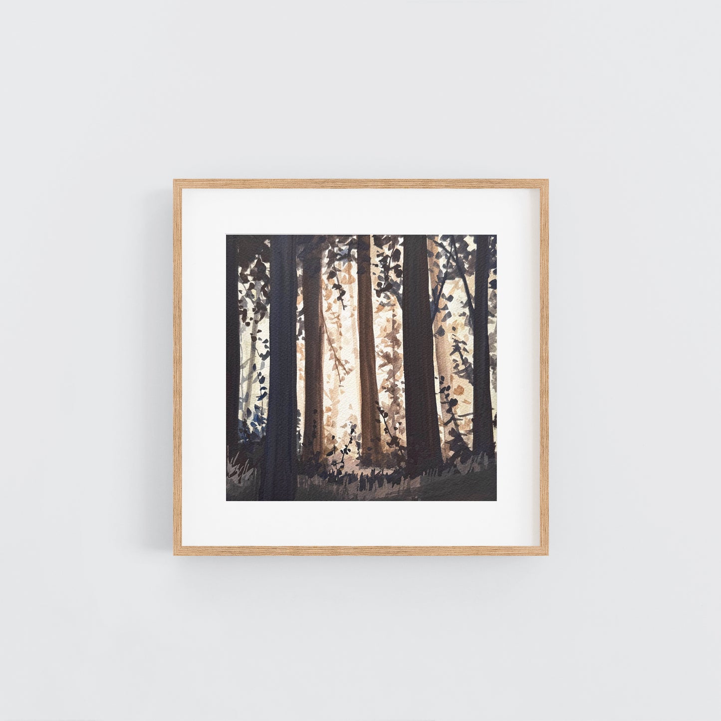 'A Familiar Path' Original Gouache Painting
