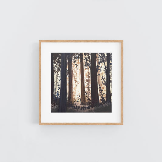 'A Familiar Path' Original Gouache Painting