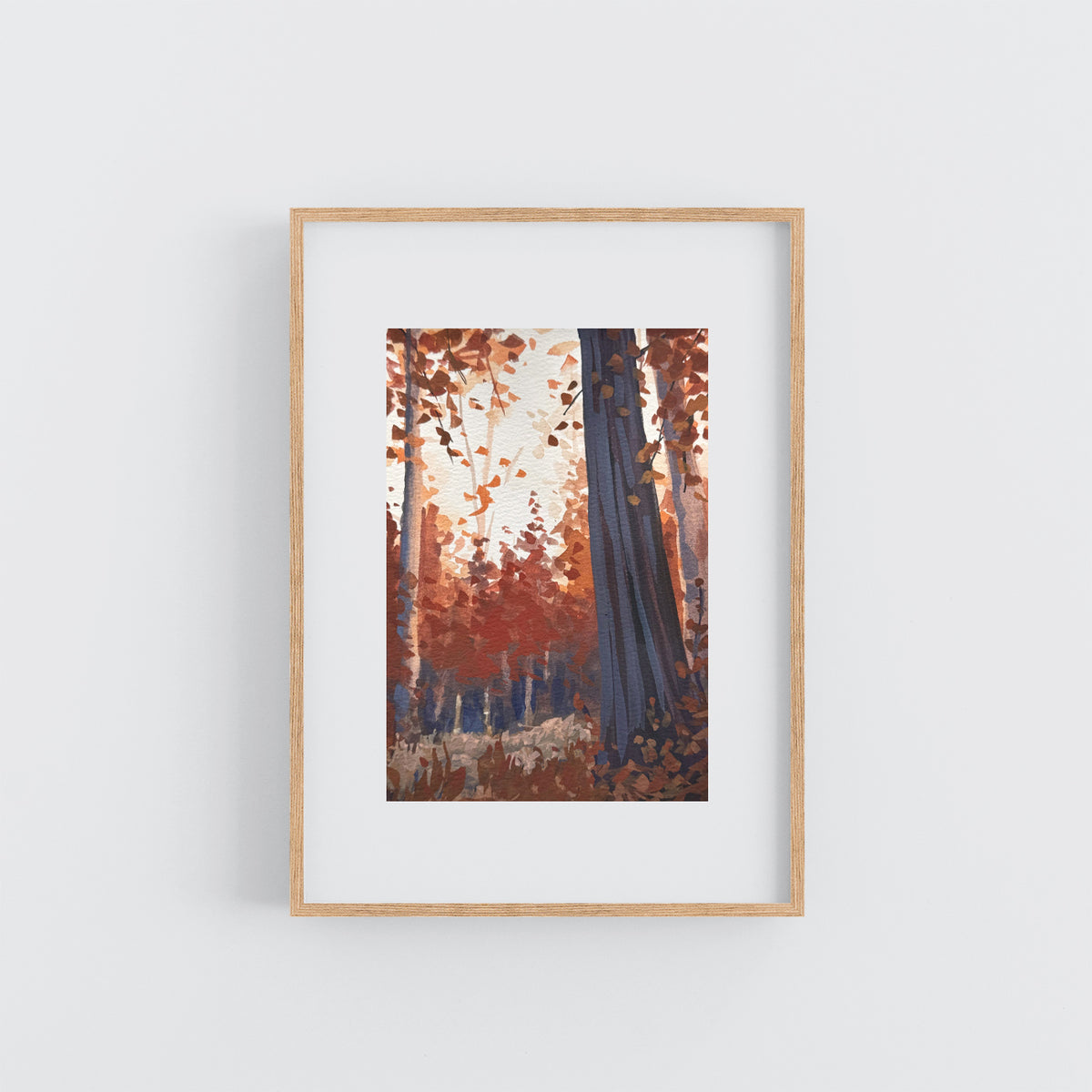 'Already Autumn' Original Gouache Painting