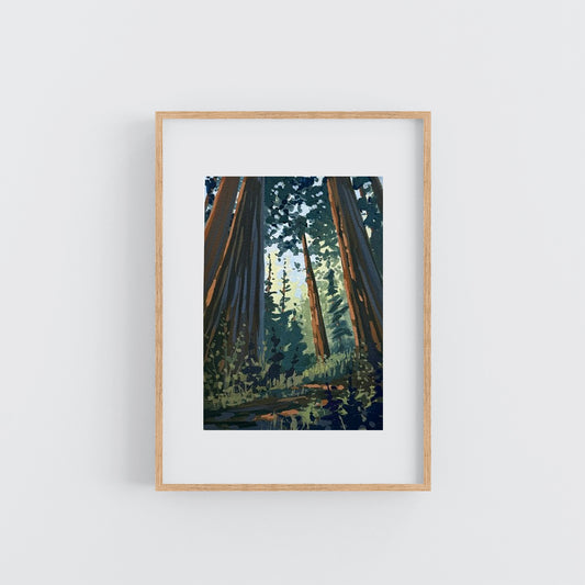 'Beneath the Trees' Original Gouache Painting