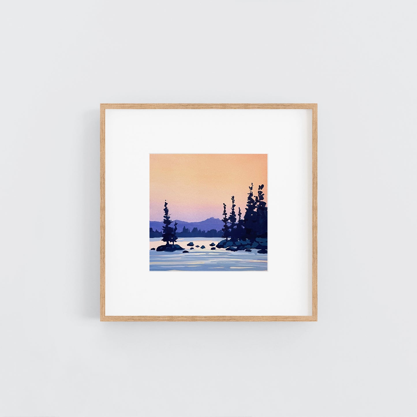 'Cloudless Sky' Original Gouache Painting