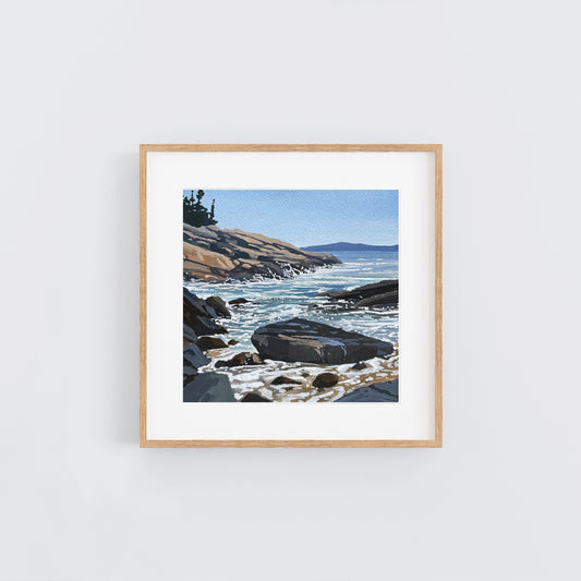 'Coast of Maine' Original Gouache Painting