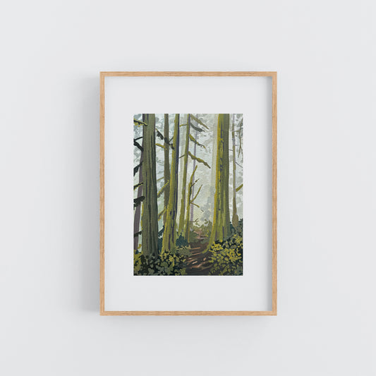 'Curious Path' Original Gouache Painting