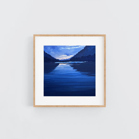 'Deep Blue' Original Gouache Painting