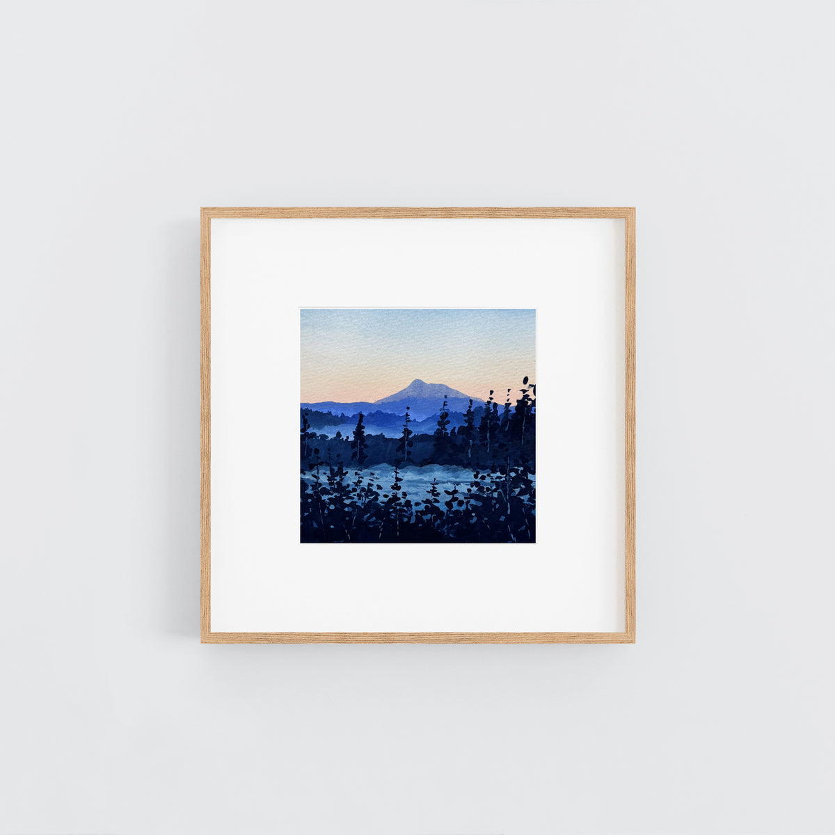 'First Light Mist' Original Gouache Painting