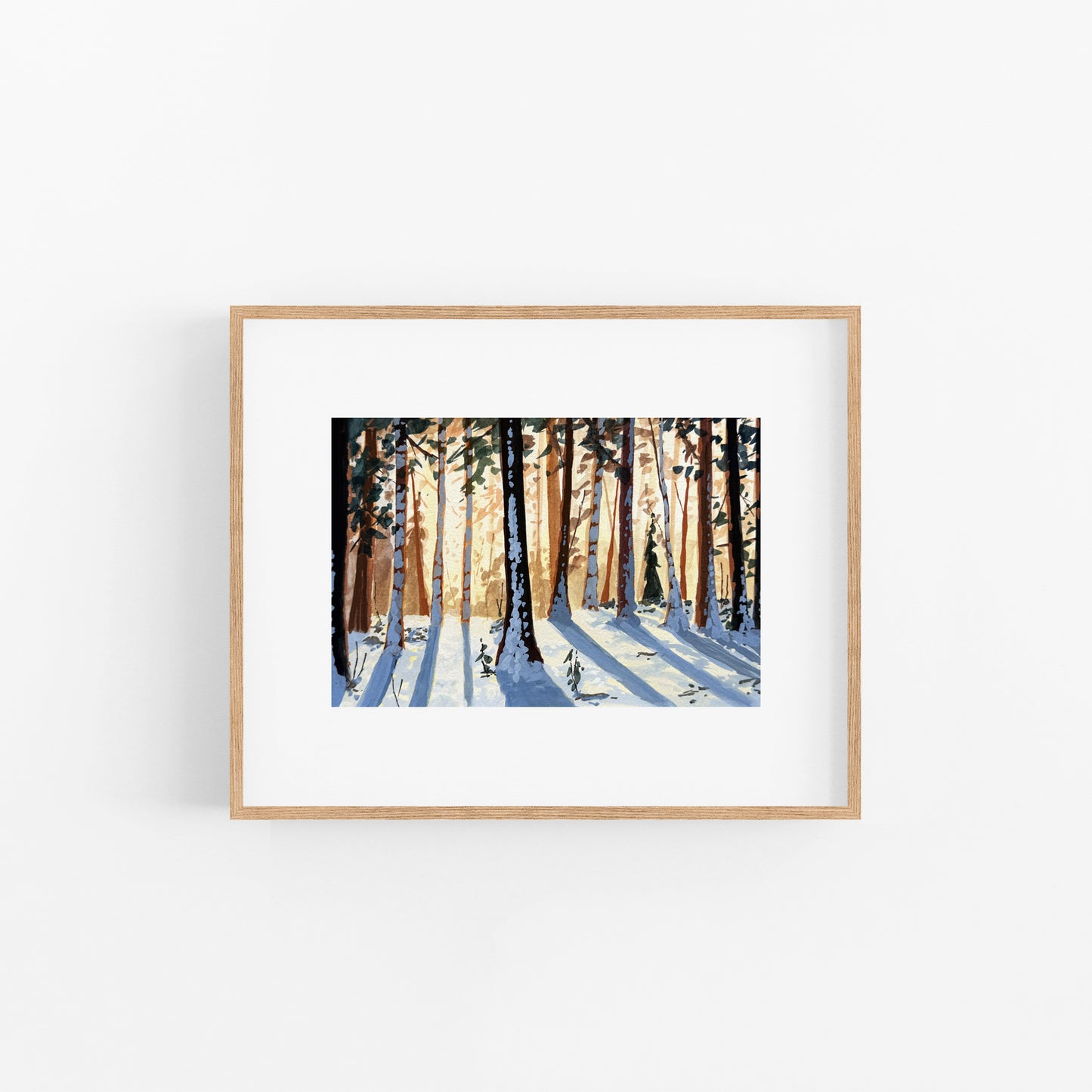 'Golden Light' Original Gouache Painting