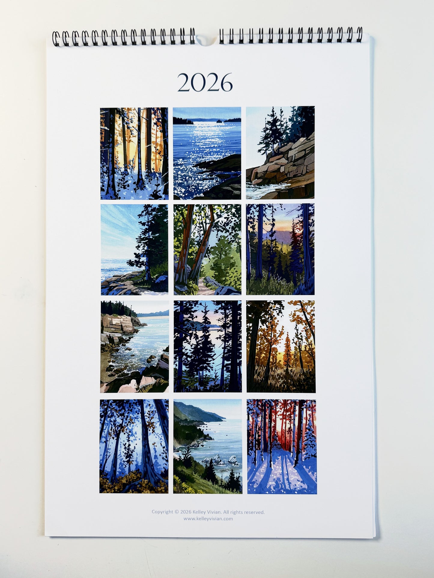 PREORDER 2026 Landscape Art Wall Calendar