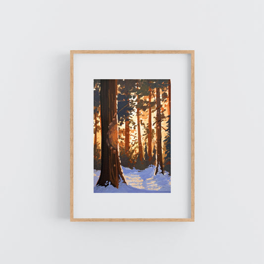 'Last Light' Original Gouache Painting