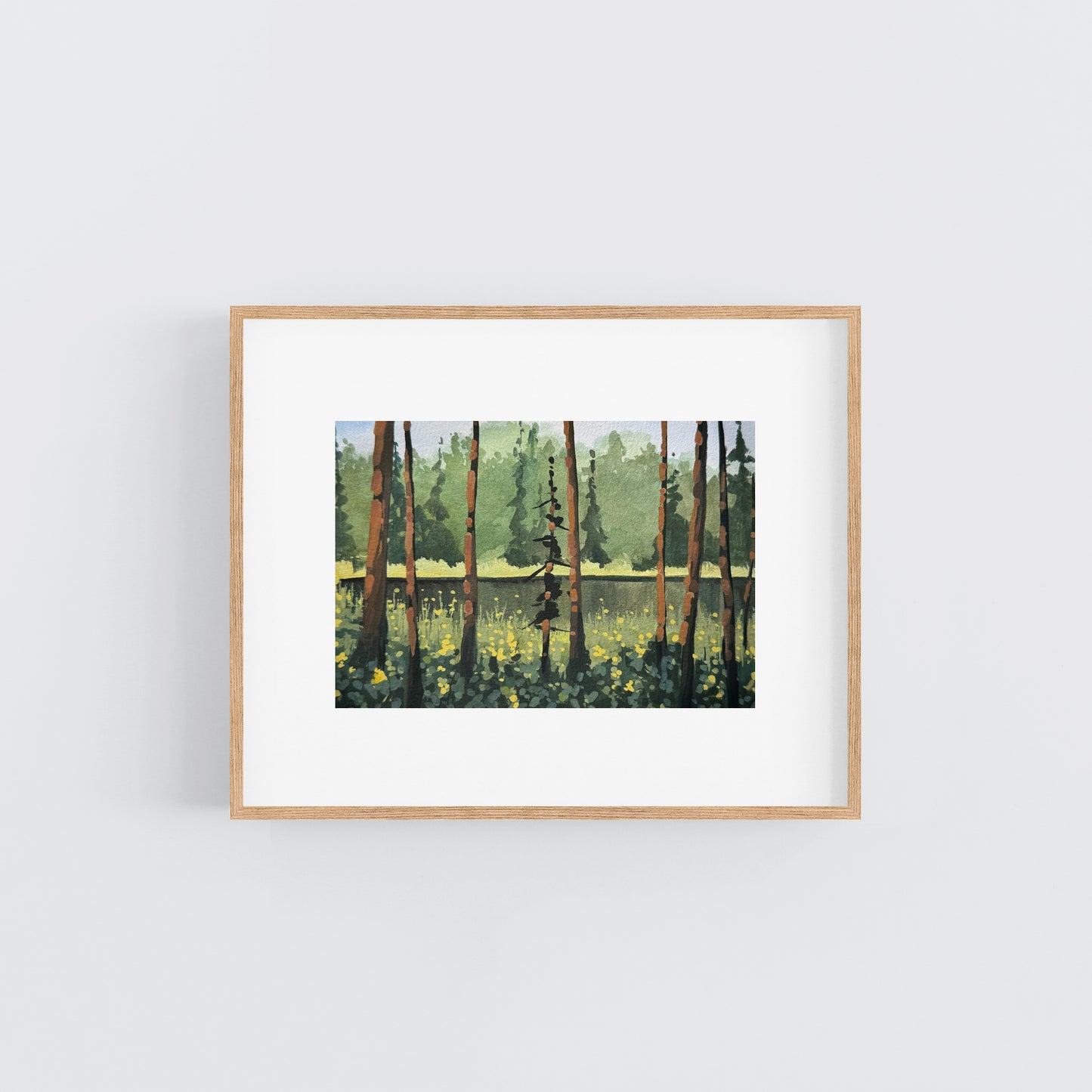 'Late Summer Breeze' Original Gouache Painting