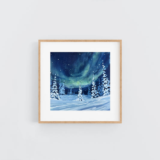 'Lights Above i' Original Gouache Painting